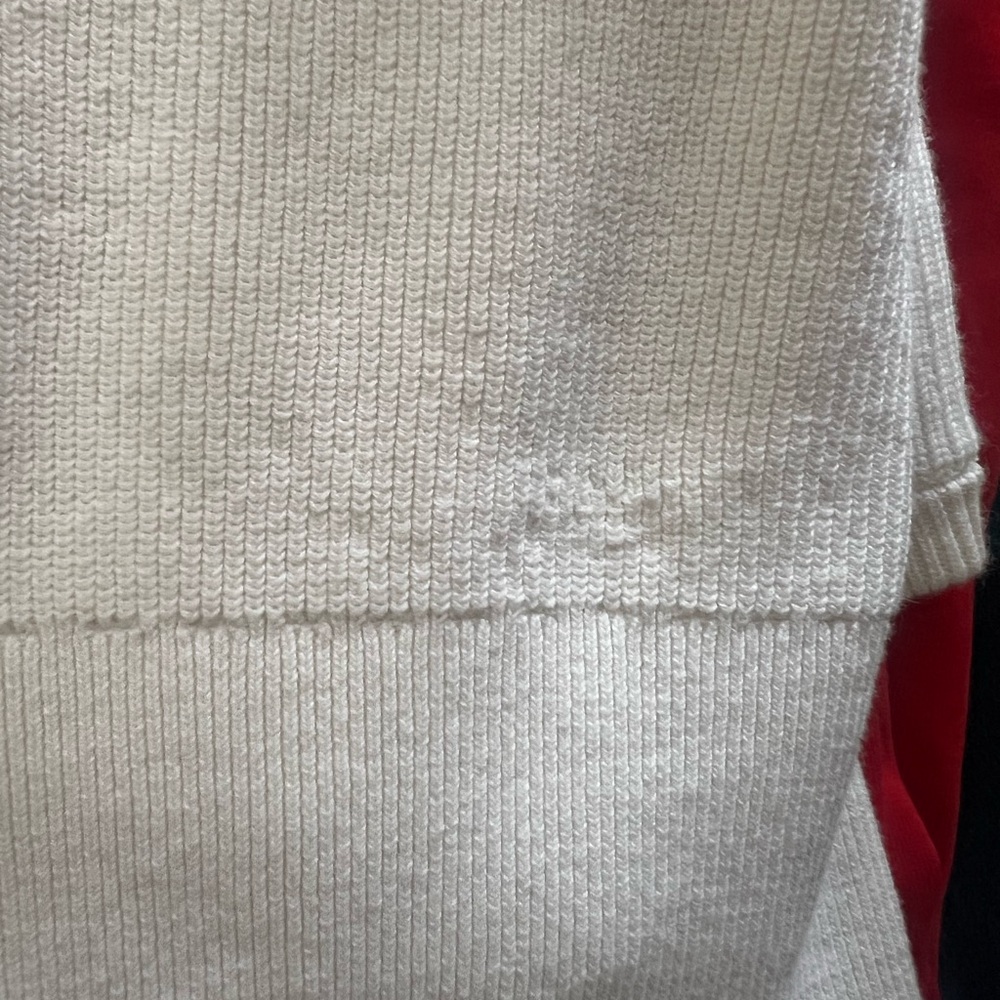 Express Cream Ribbed Knit Top - Picture 6 of 6